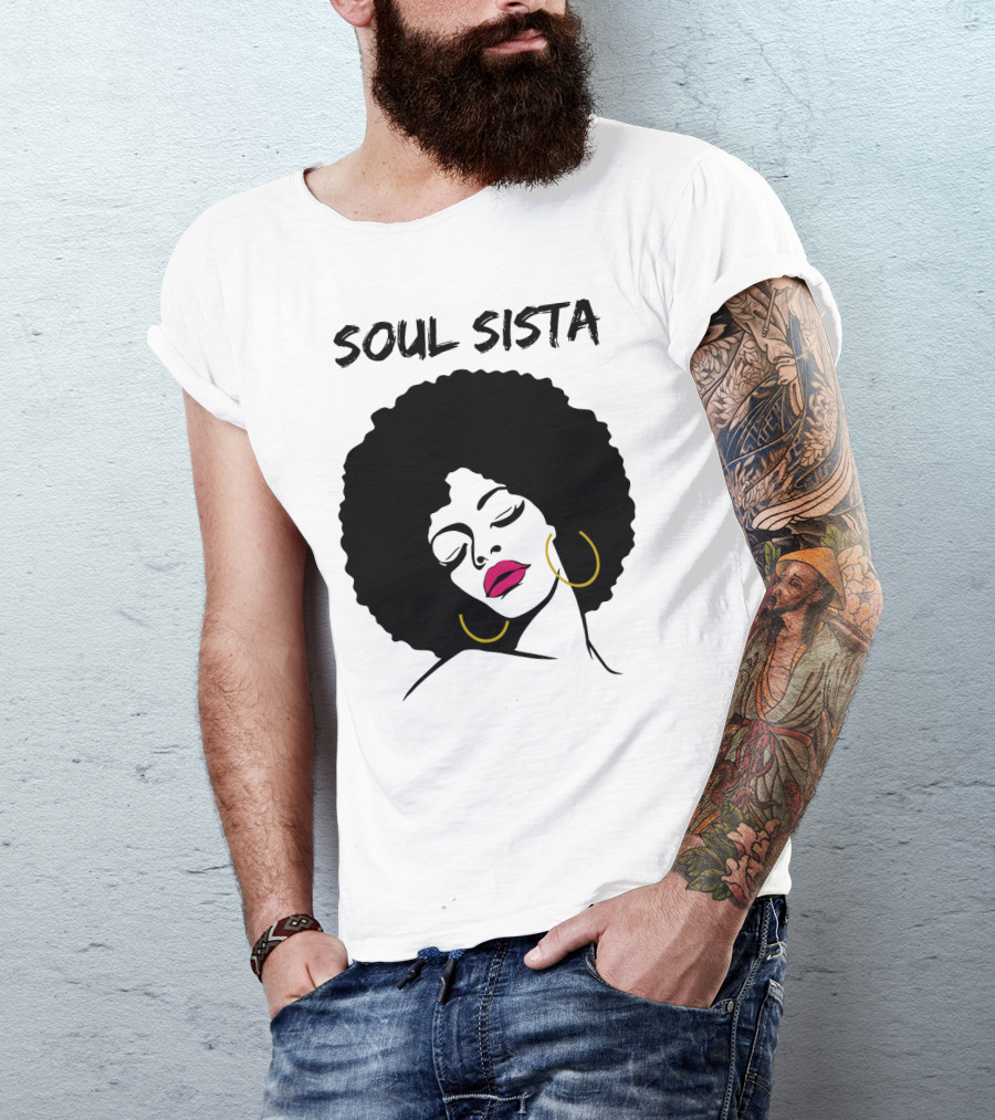 Soul Sista Afro Black Girl Birthday T-Shirt