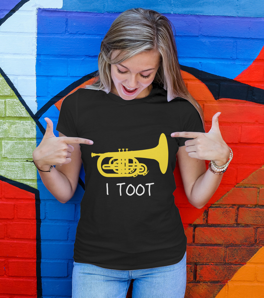 Funny Mellophone I Toot Yellow Instrument T-Shirt