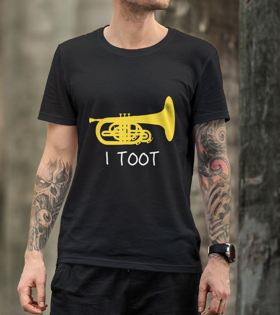 Funny Mellophone I Toot Yellow Instrument T-Shirt