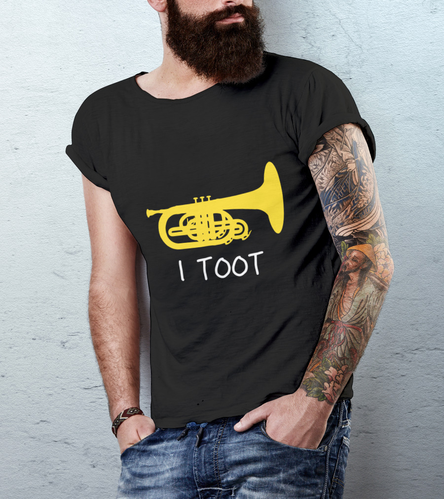 Funny Mellophone I Toot Yellow Instrument T-Shirt