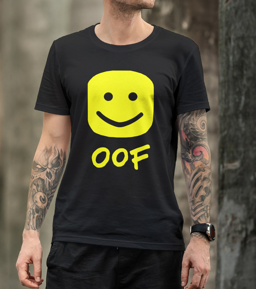 Oof Blox Meme For Non-Noobs With Smiley Face Image T-Shirt