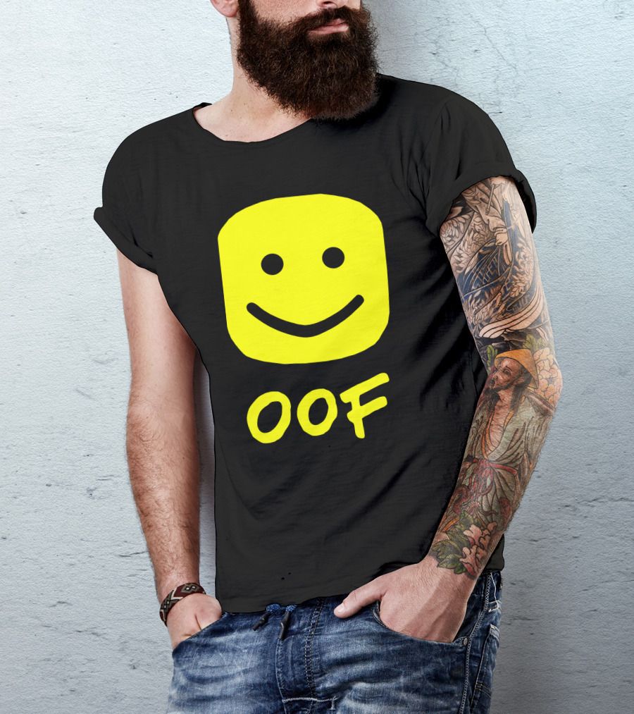Oof Blox Meme For Non-Noobs With Smiley Face Image T-Shirt