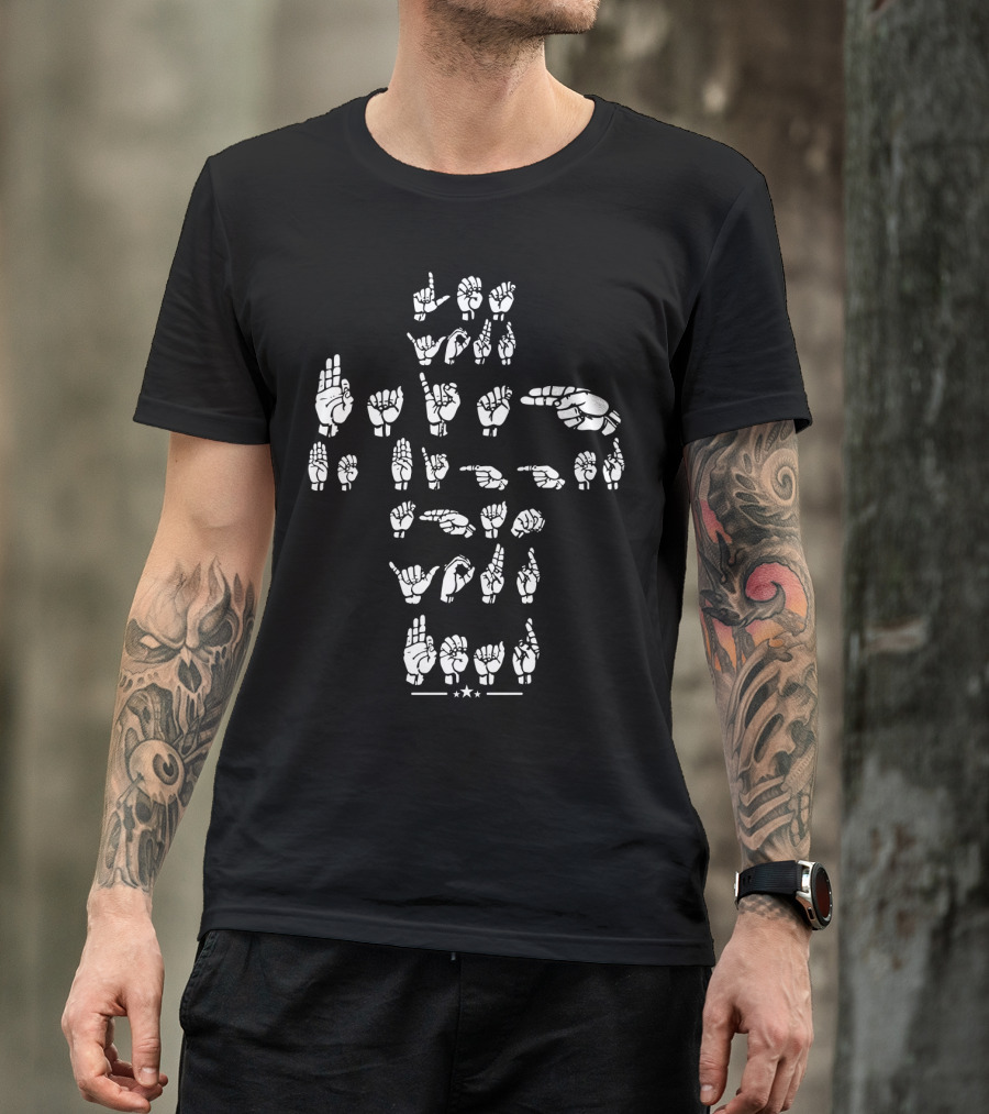 Let Your Faith Be Bigger Than Your Fear ASL Sign Language T-Shirt