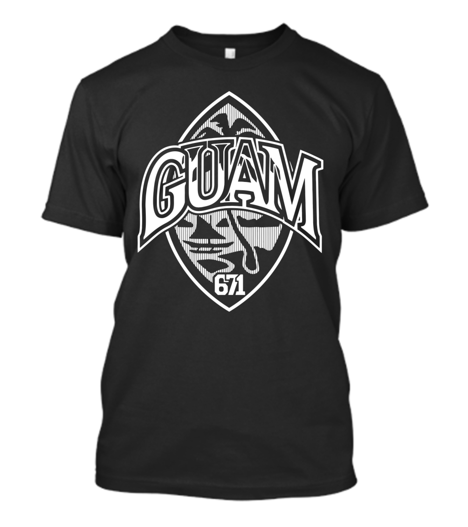 Guam USA 671 Chamorro Pride Seal T-Shirt