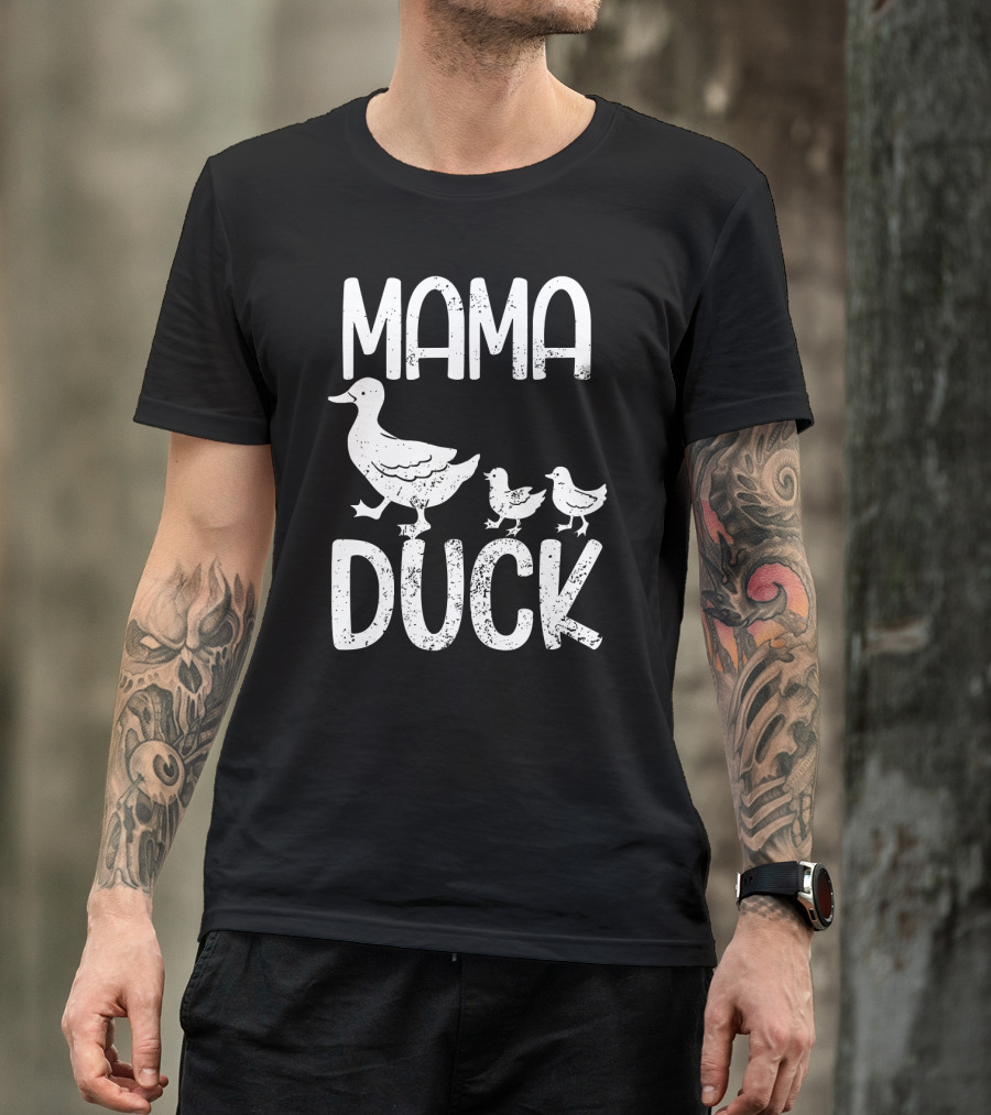 Mama Duck With Kids Mothersday T-Shirt