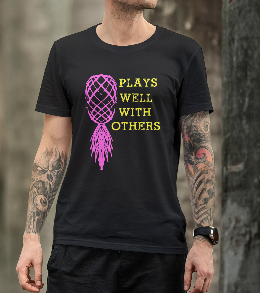 Plays Well With Others Pineapple Abstract Xylophone T-Shirt