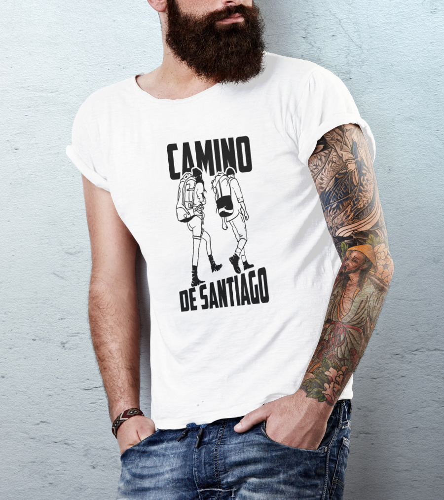 Camino De Santiago Trekking Journey El Camino Crusade T-Shirt