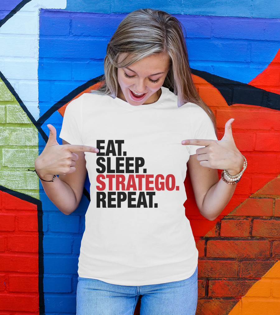 EAT SLEEP STRATEGO REPEAT BOARD GAME CYCLE T-Shirt