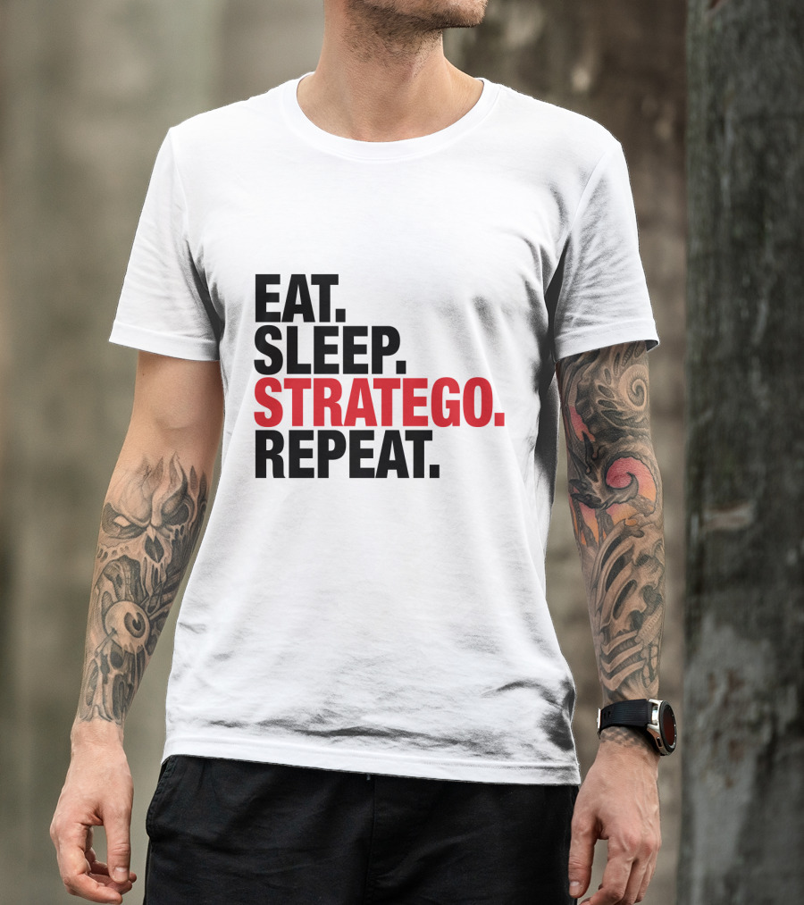EAT SLEEP STRATEGO REPEAT BOARD GAME CYCLE T-Shirt