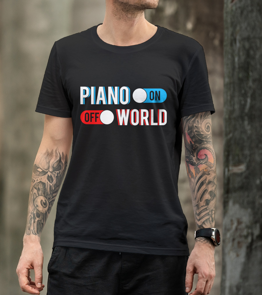Piano On Off World T-Shirt
