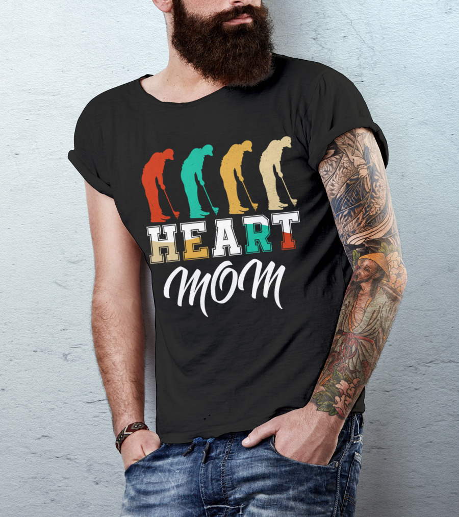Golf Heart Mom T-Shirt