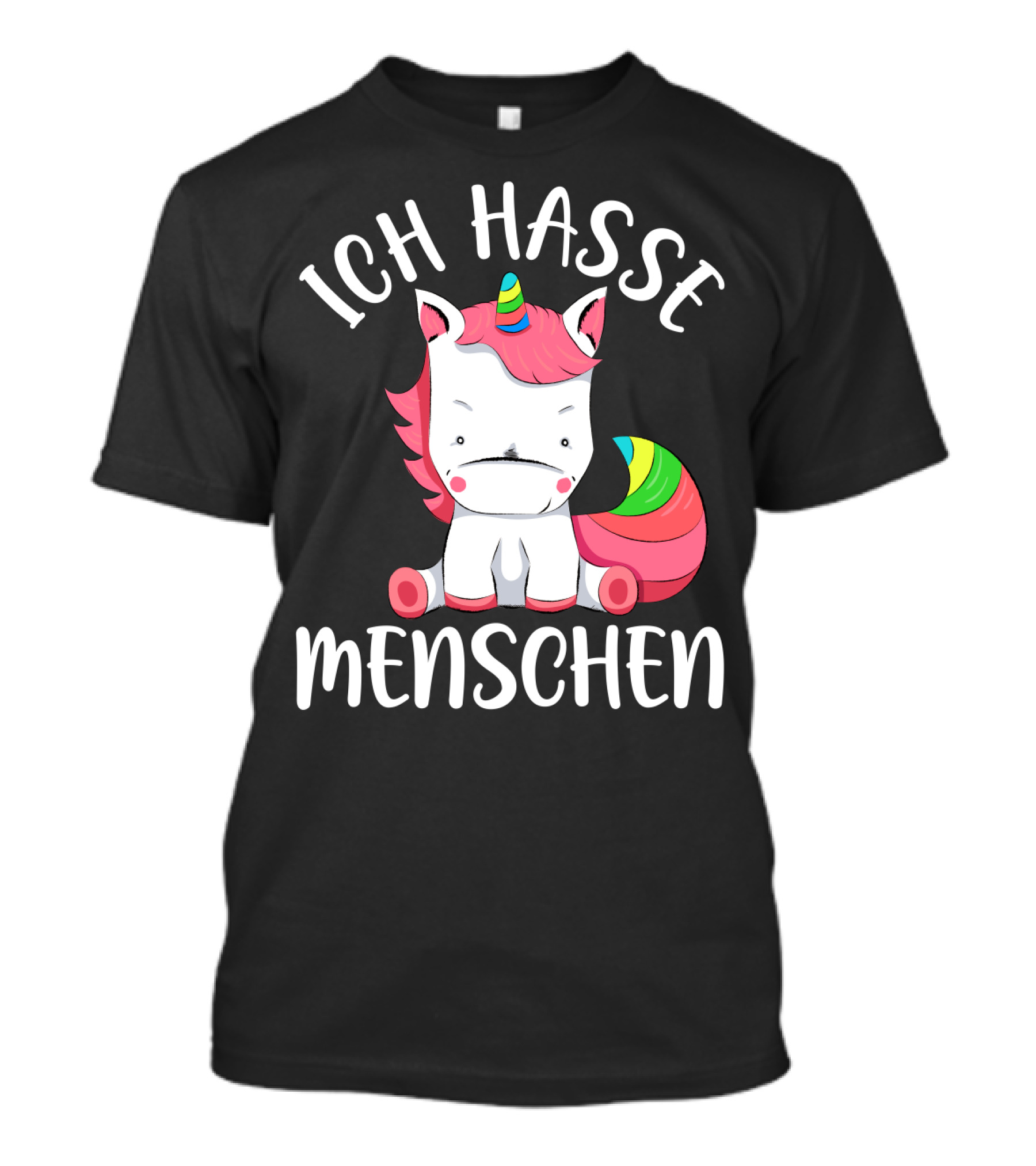 Ich Hasse Menschen Einhorn T-Shirt