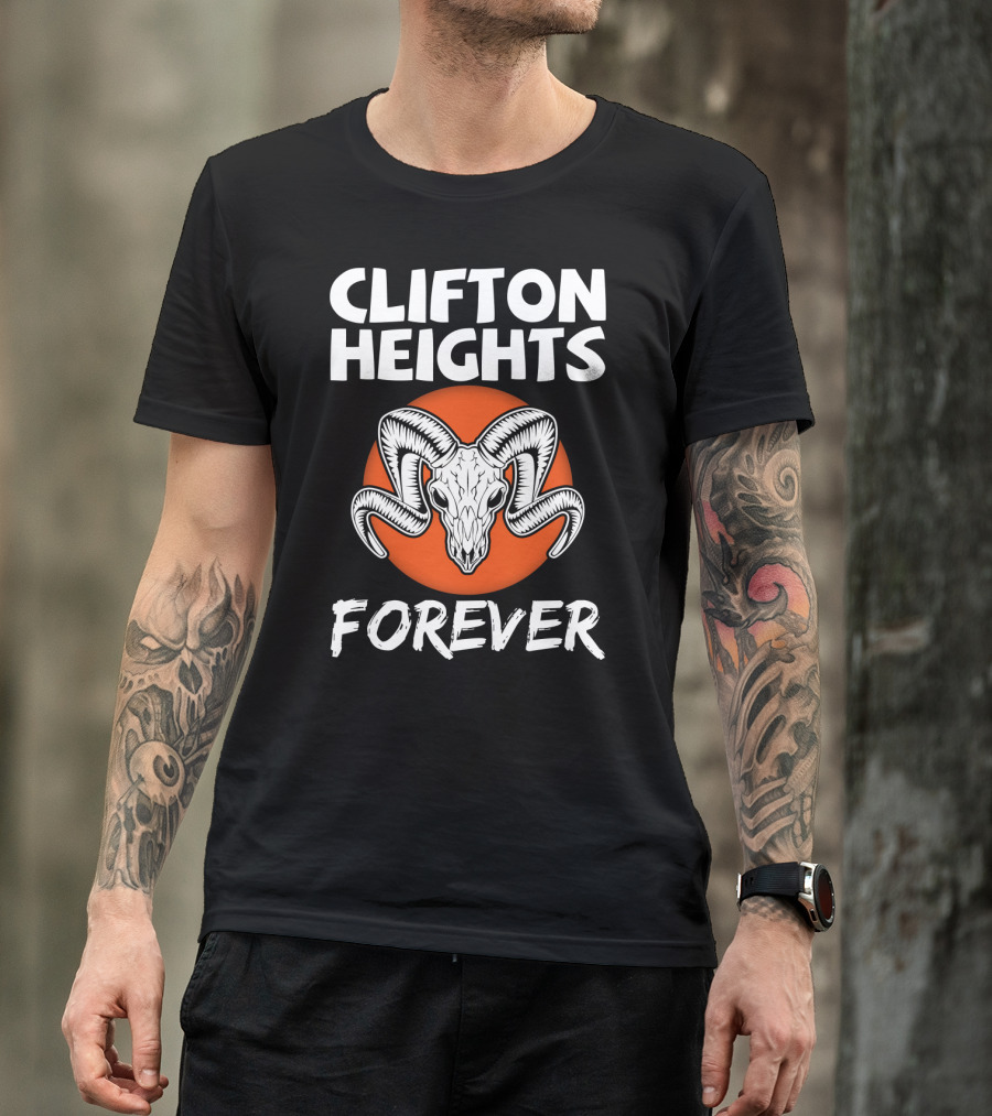 Clifton Heights Forever Ram Skull T-Shirt