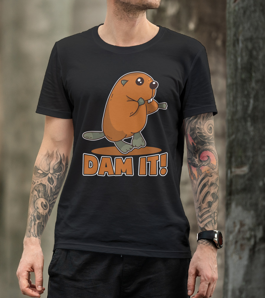 Damn It Beaver Dam Funny Pun T-Shirt