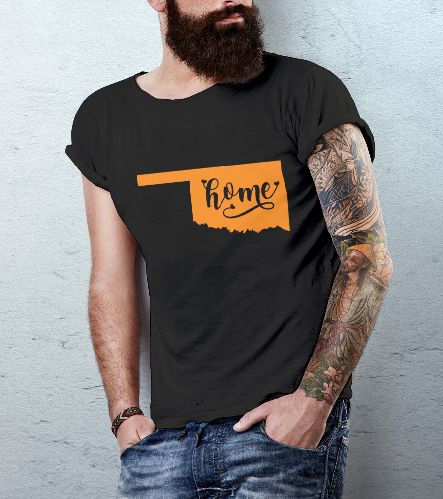 Oklahoma Home Map T-Shirt