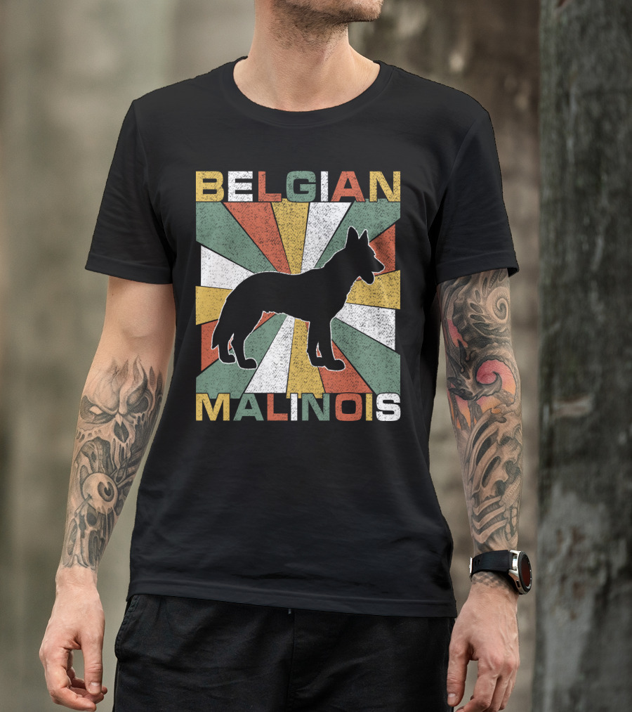 Belgian Malinois Retro 70s Vintage Dog T-Shirt