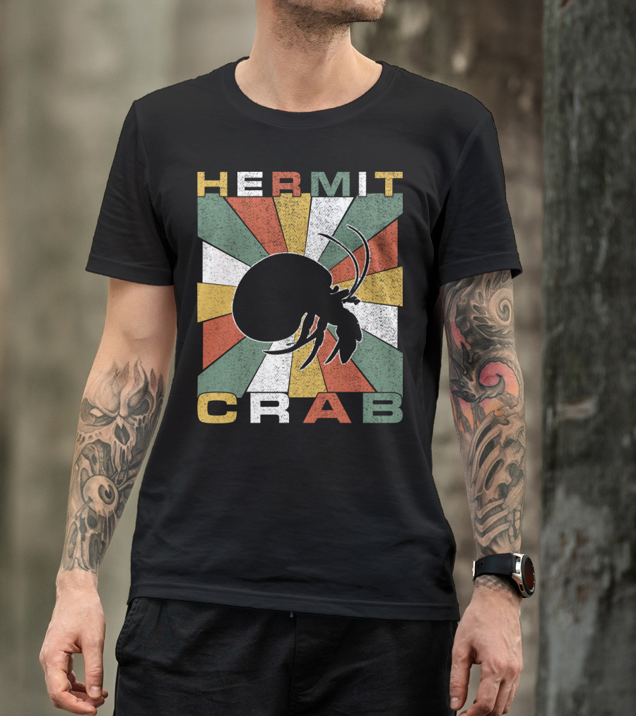 Hermit Crab Retro 70s Vintage T-Shirt
