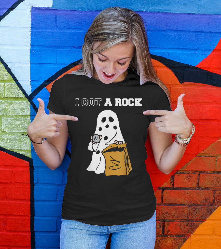 I Got A Rock Ghost Costume Halloween Peanuts Charlie Brown T-Shirt