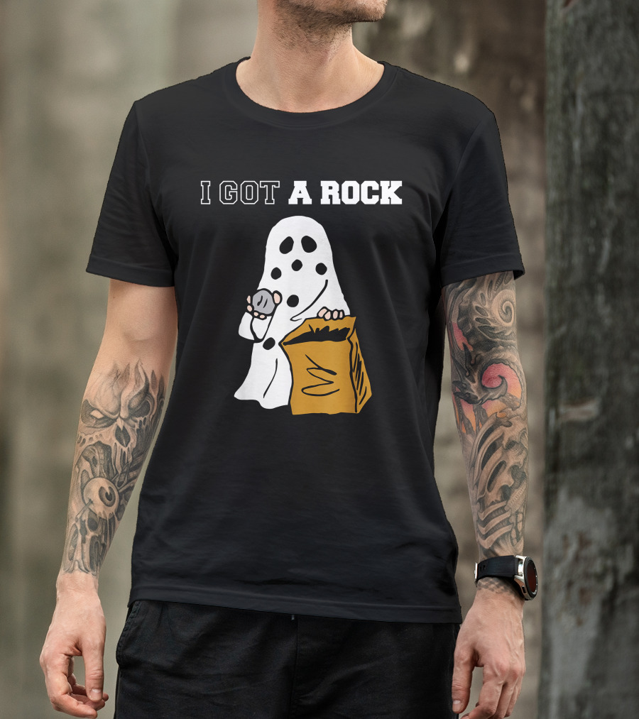 I Got A Rock Ghost Costume Halloween Peanuts Charlie Brown T-Shirt
