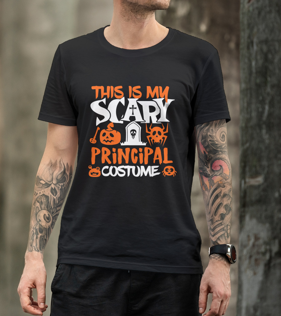 This Is My Scary Principal Costume Halloween Party T-Shirt