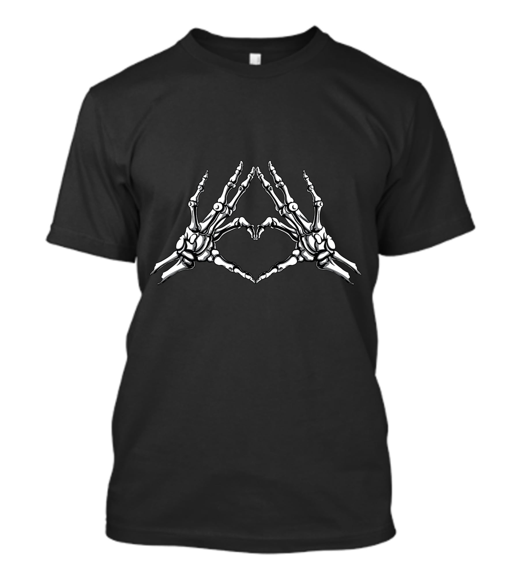Skeleton Hand Heart Gesture T-Shirt