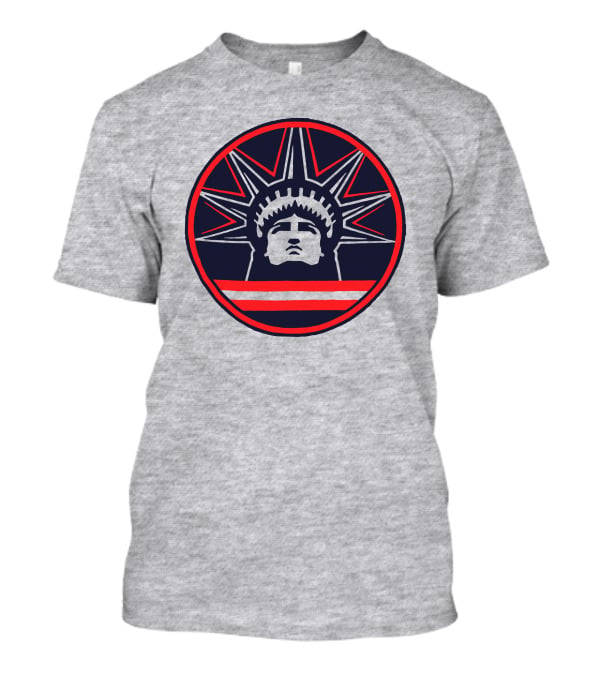 We Bleed Blue Liberty Icon Circle T-Shirt