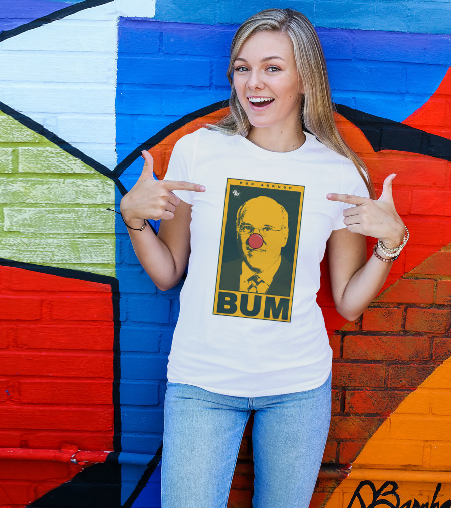 Game On Wisconsin Hub Arkush Bum Clown Nose T-Shirt