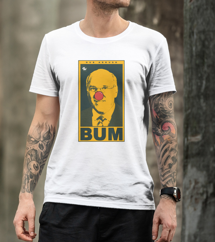 Game On Wisconsin Hub Arkush Bum Clown Nose T-Shirt