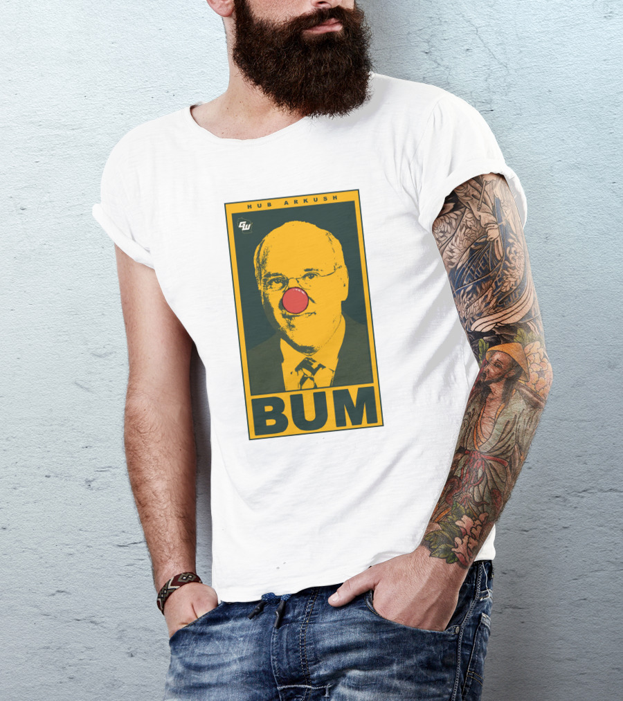 Game On Wisconsin Hub Arkush Bum Clown Nose T-Shirt