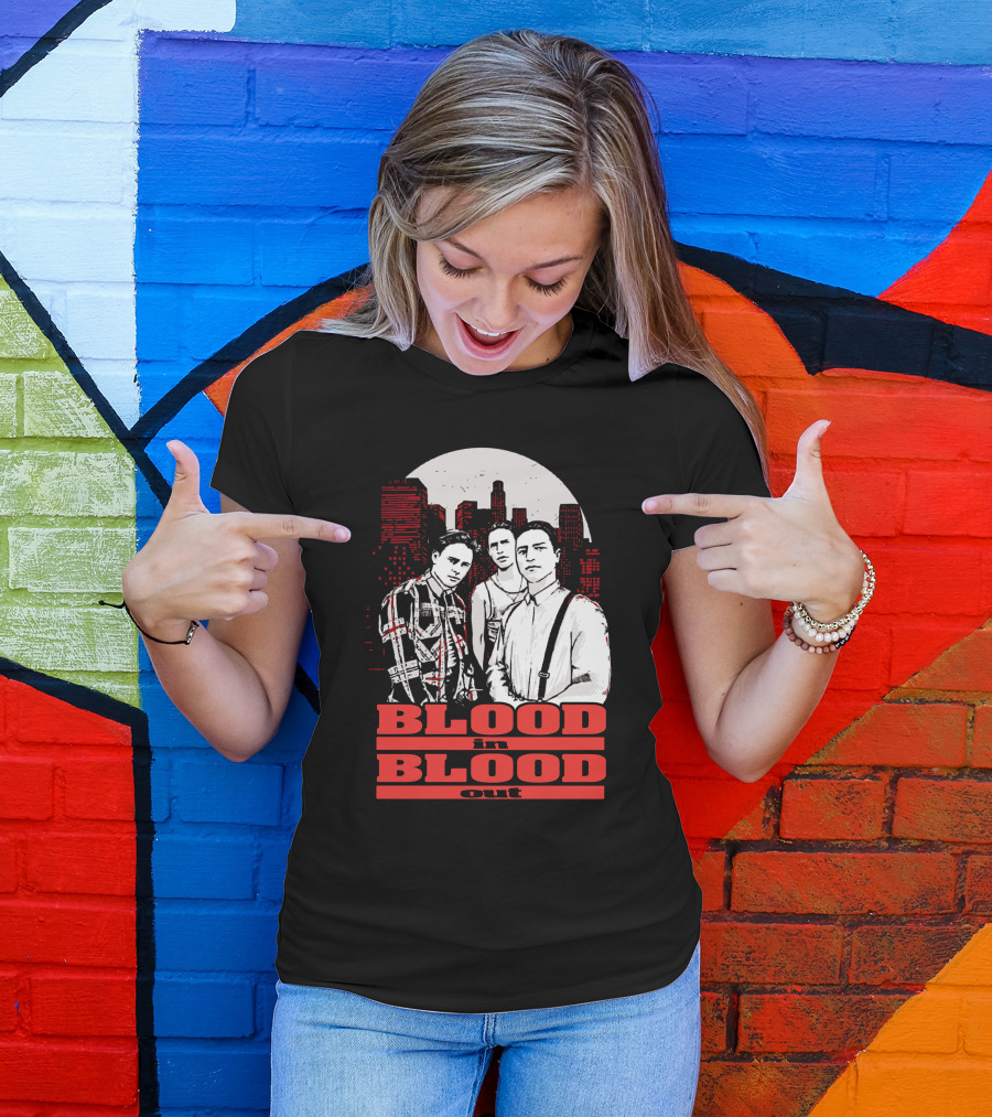 Blood In Blood Out Los Angeles Trio Urban Skyline T-Shirt