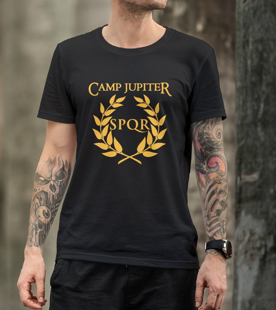 Camp Jupiter SPQR Golden Laurel Emblem T-Shirt