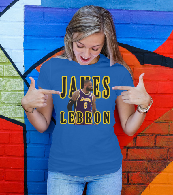 JAMES LEBRON Lakers 6 NBA T-Shirt