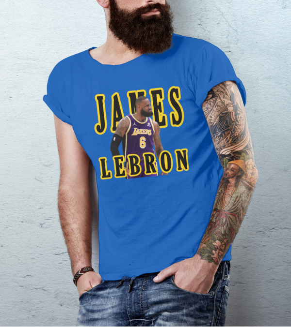 JAMES LEBRON Lakers 6 NBA T-Shirt