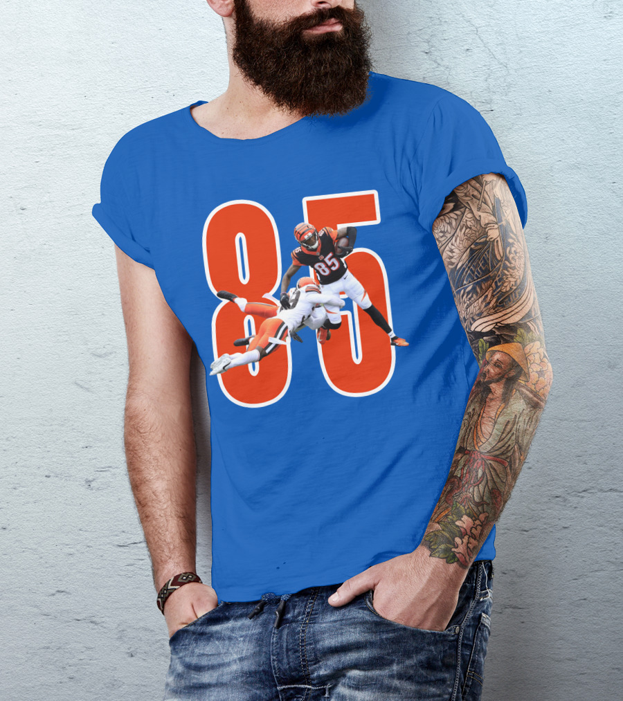 Tee Higgins Tamaurice William Cincinnati Bengals 85 Football T-Shirt