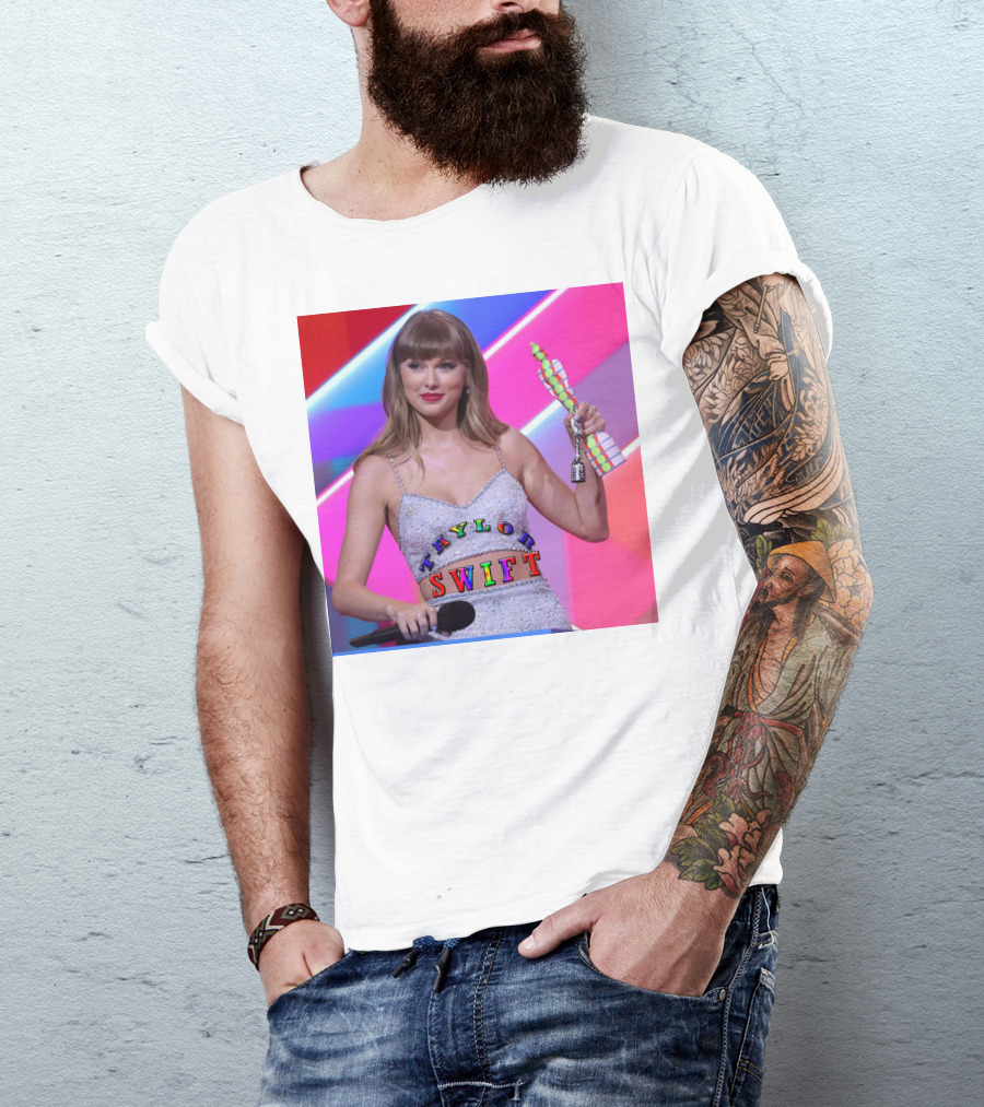 Taylor Swift Singer Songwriter Colorful Text Award Moment T-Shirt