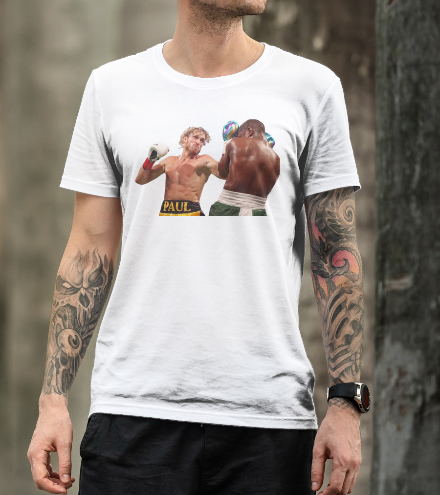 Logan Paul Boxing Match Action Scene T-Shirt