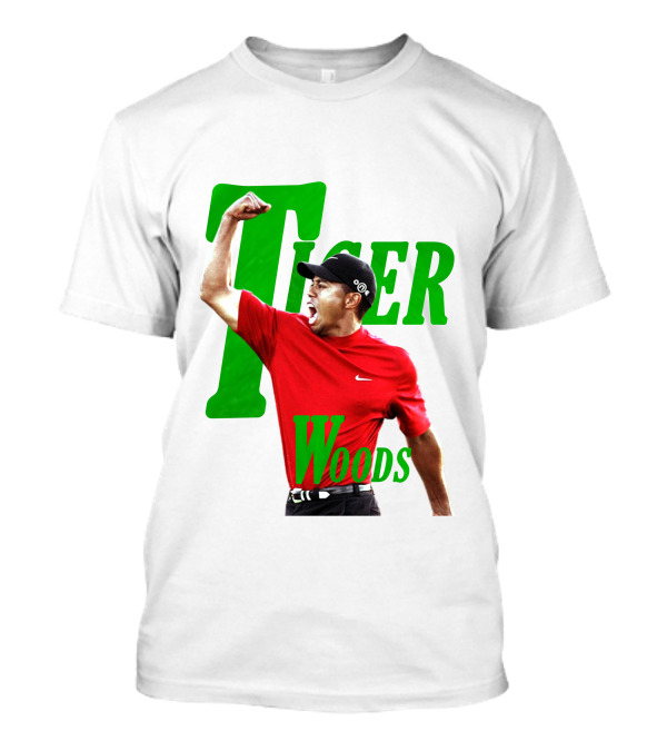 Tiger Woods Iconic Victory Pose Golf Tank Top T-Shirt