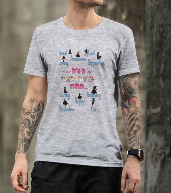 Proud Loving Awesome Cool Supportive It's A Mommy Thing Caring Amazing Protective Happy Fun T-Shirt