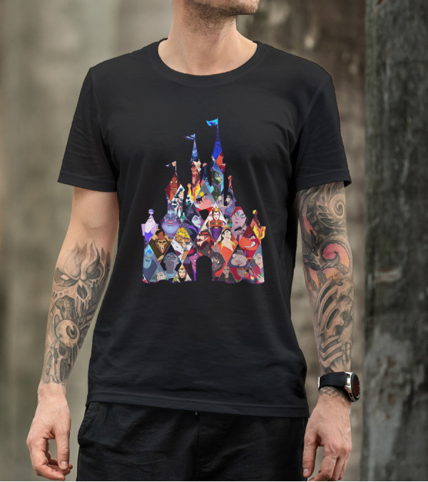 Disney Villains Castle Silhouette Collection T-Shirt
