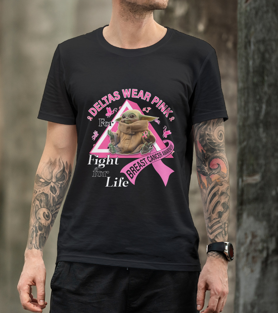 DELTAS WEAR PINK FOR BREAST CANCER AWARENESS FIGHT FOR LIFE T-Shirt