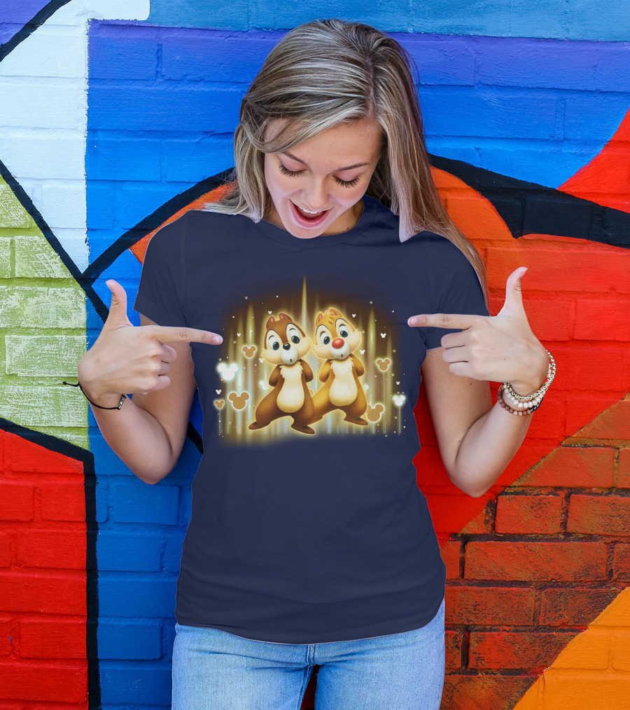 CND Heart Chip And Dale Mickey Ears Icons T-Shirt