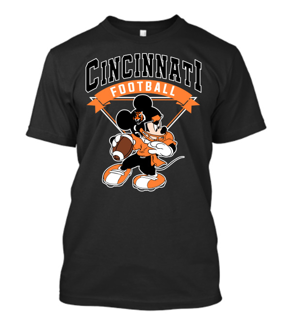 Cincinnati Football Mickey Bengals T-Shirt