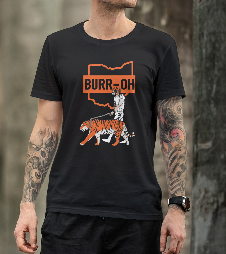 BURR-OH Cincinnati Bengals Tiger Walk T-Shirt