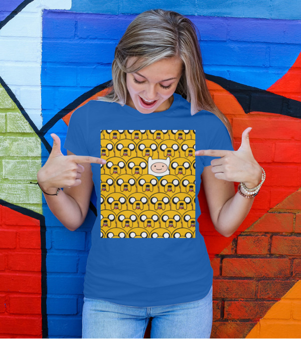 Finnthehuman Surrounded By Jake Faces T-Shirt