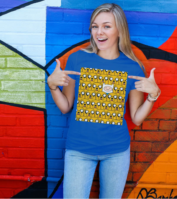 Finnthehuman Surrounded By Jake Faces T-Shirt