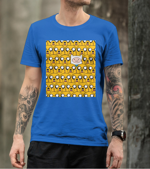 Finnthehuman Surrounded By Jake Faces T-Shirt