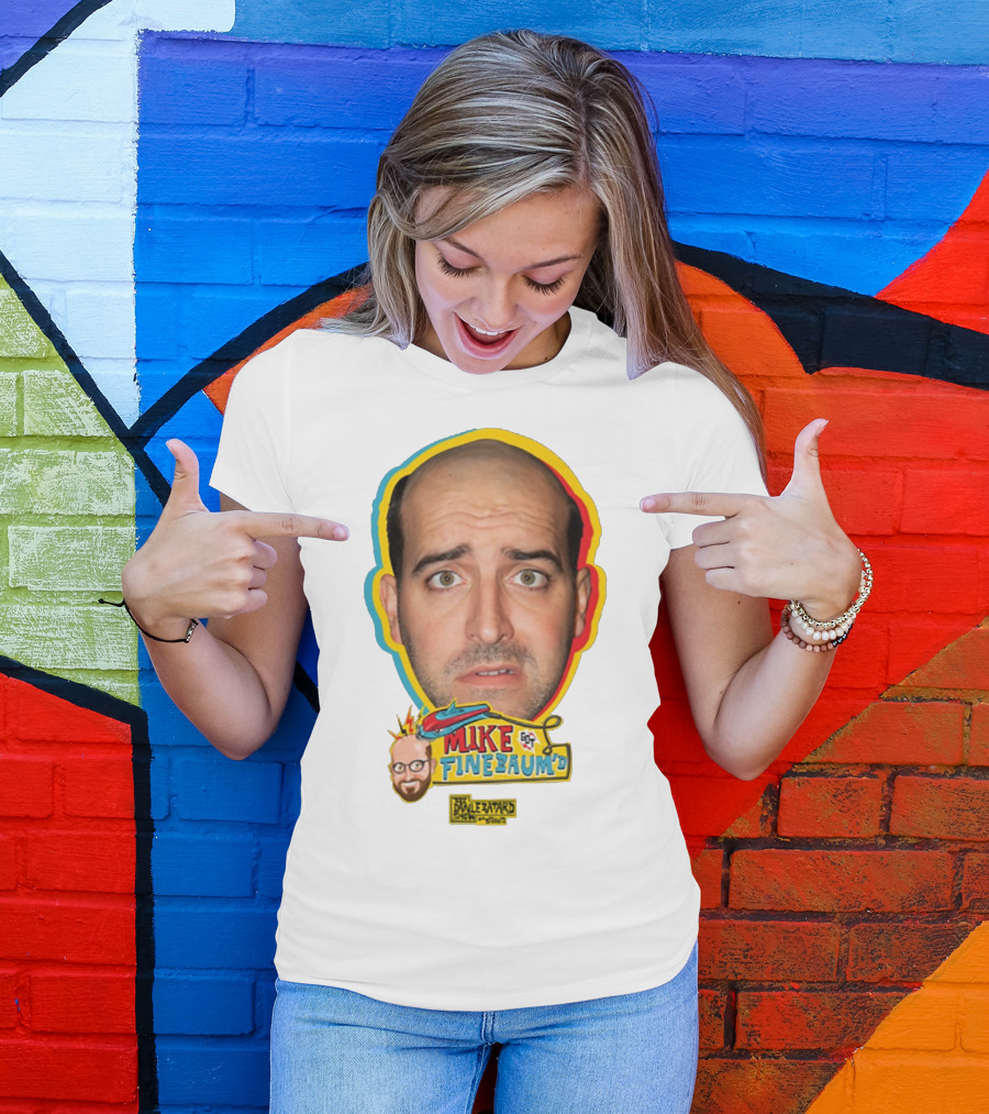 Mike Finebaum's Funny Cartoon Style Portrait Paul Finebaum Show T-Shirt