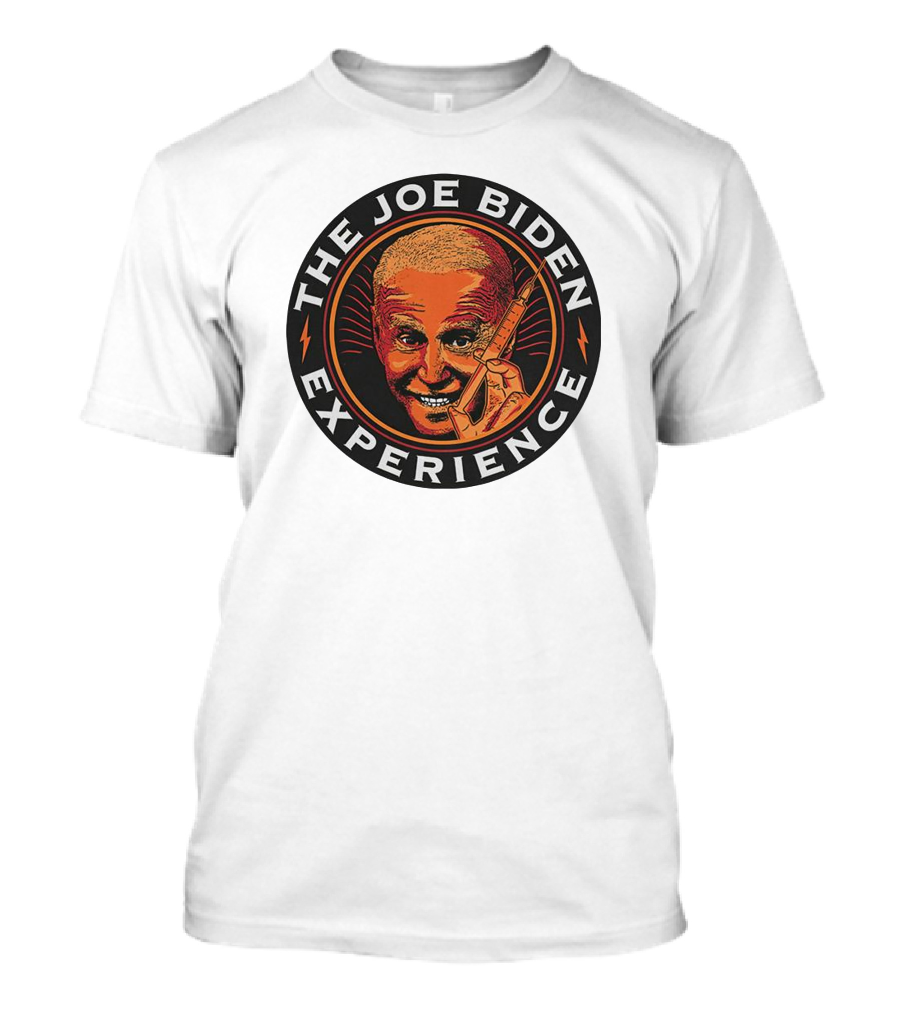The Joe Biden Experience Parody Stencil With Hypodermic Needle T-Shirt