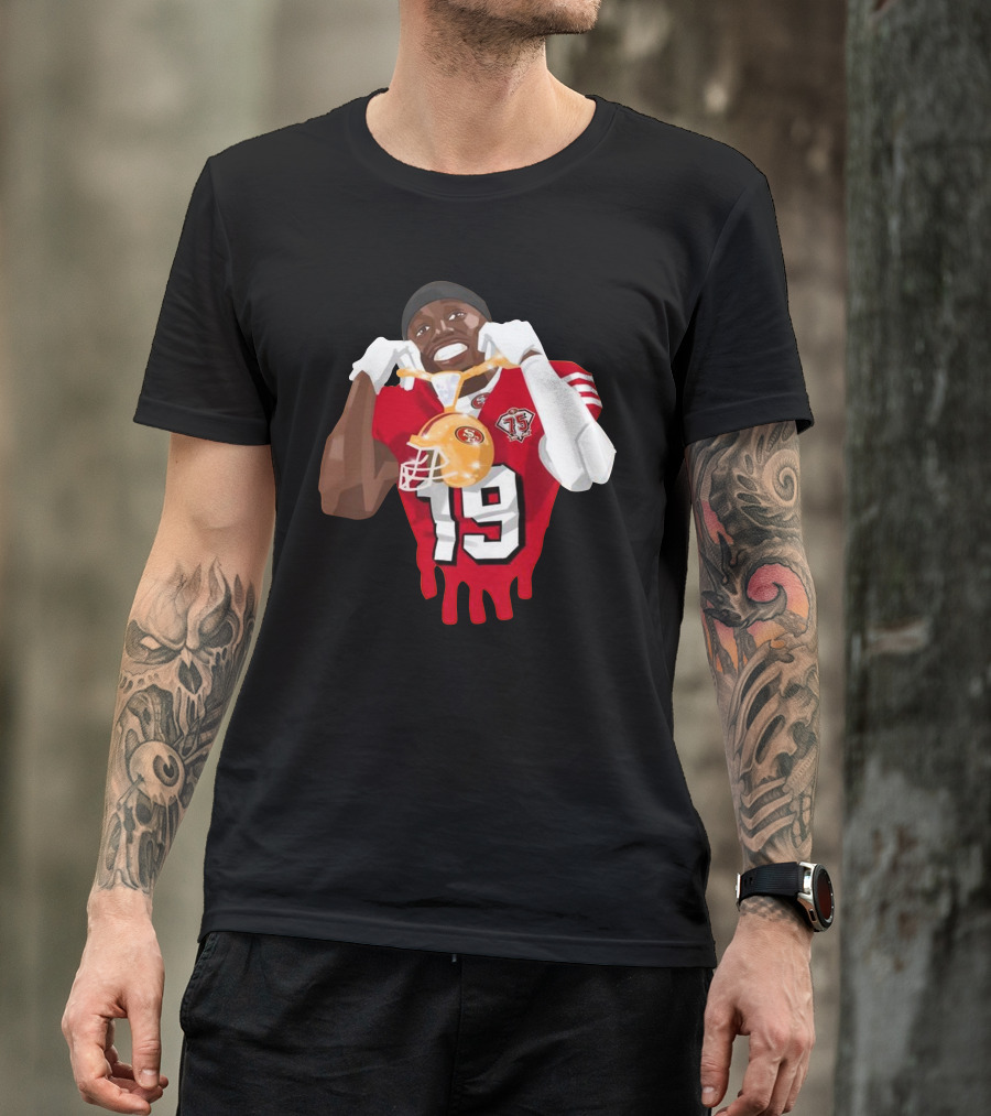 Deebo Samuel 19 San Francisco Game Changer Drip 75th Anniversary 49ers Football T-Shirt