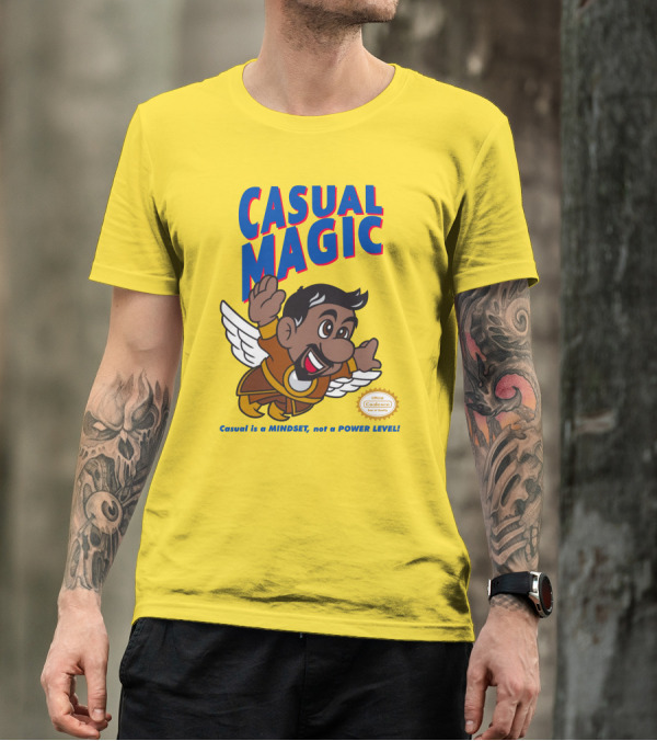 CASUAL MAGIC Casual Is A MINDSET Not A POWER LEVEL Coalescece Seal T-Shirt